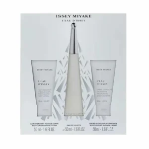 Issey Miyake L'Eau D'Issey Eau De Toilette Spray 50ml Set 3 Pieces