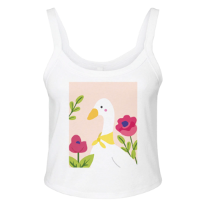 Women's Micro Ribbed Scoop Tank | Bella + Canvas 1012BE solid wht blend