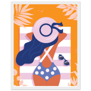 Premium Semi-Glossy Paper Wooden Framed Poster 27x35 cm / 11x14″